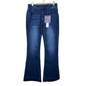Just Tuff Jeans Flare‎ Leg Denim Trousers Womens 27 Regular